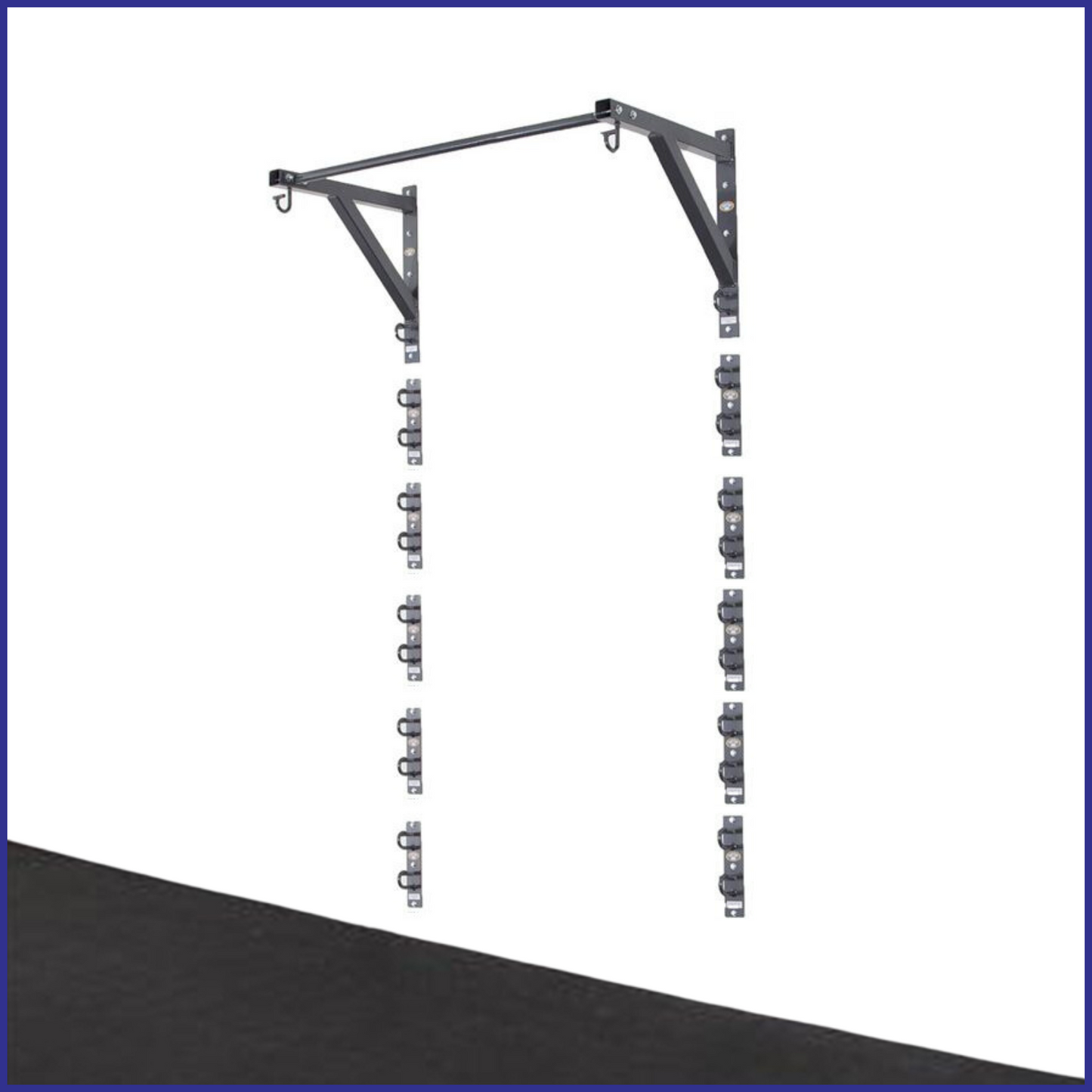 4ft Wall Station by Anchor Gym | Wall-Mounted Fitness Setup