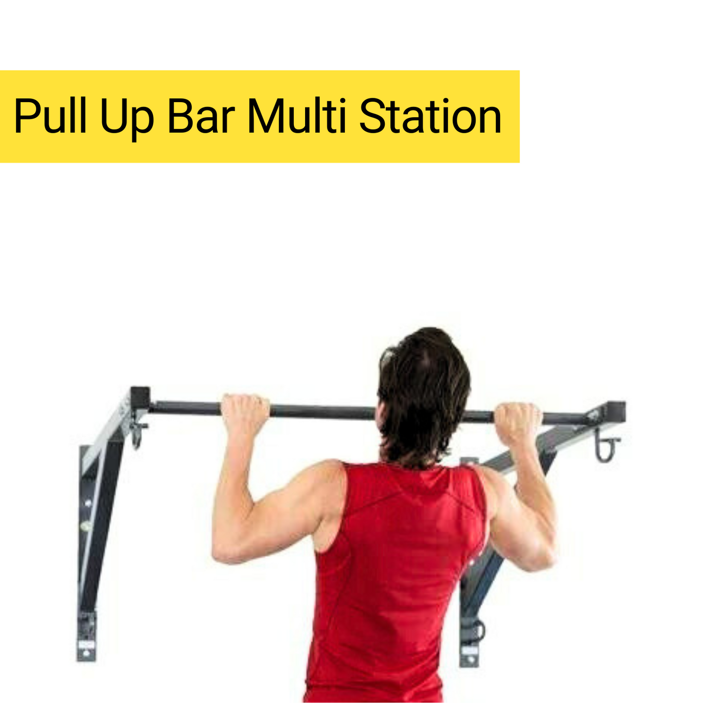 4ft Home Wall Station by Anchor Gym | 7-Prong Accessory Rack