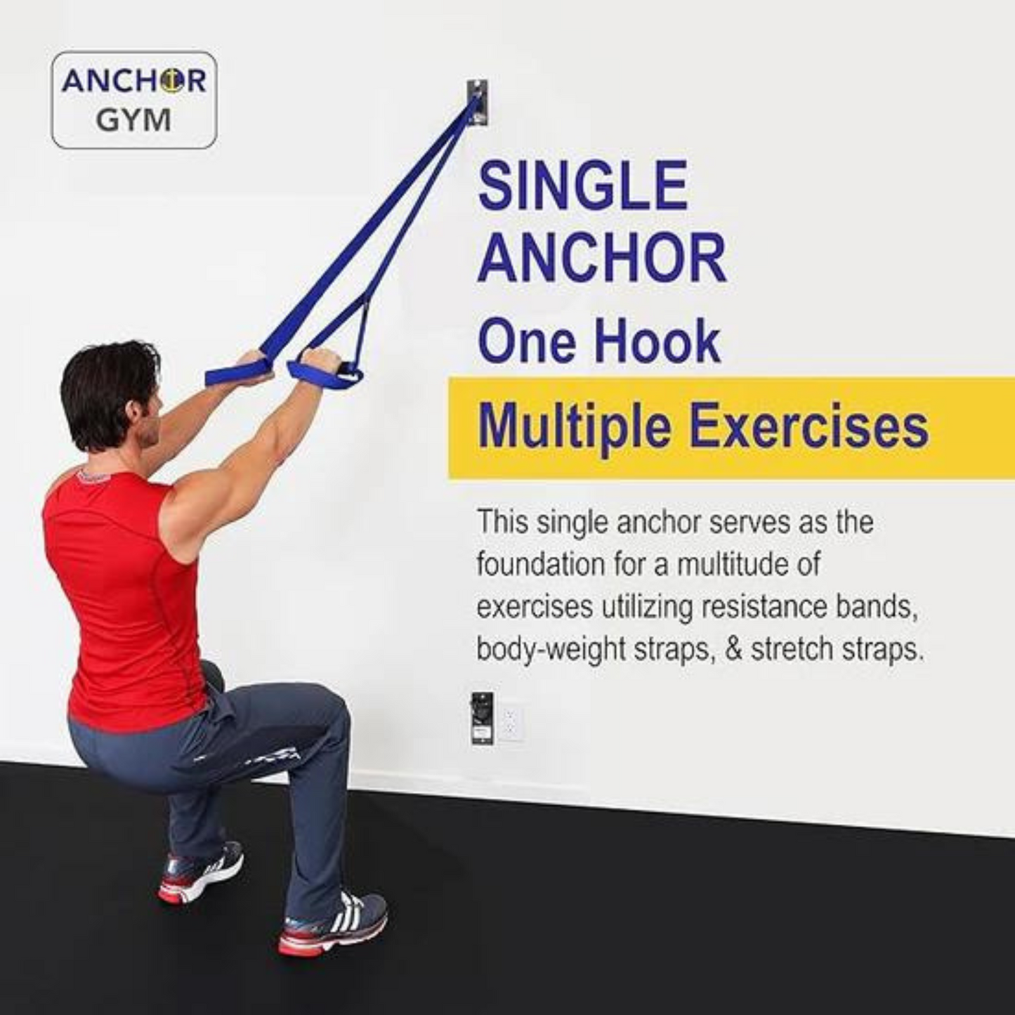 Single Anchor by Anchor Gym | Secure Wall Mount & Gym Workout