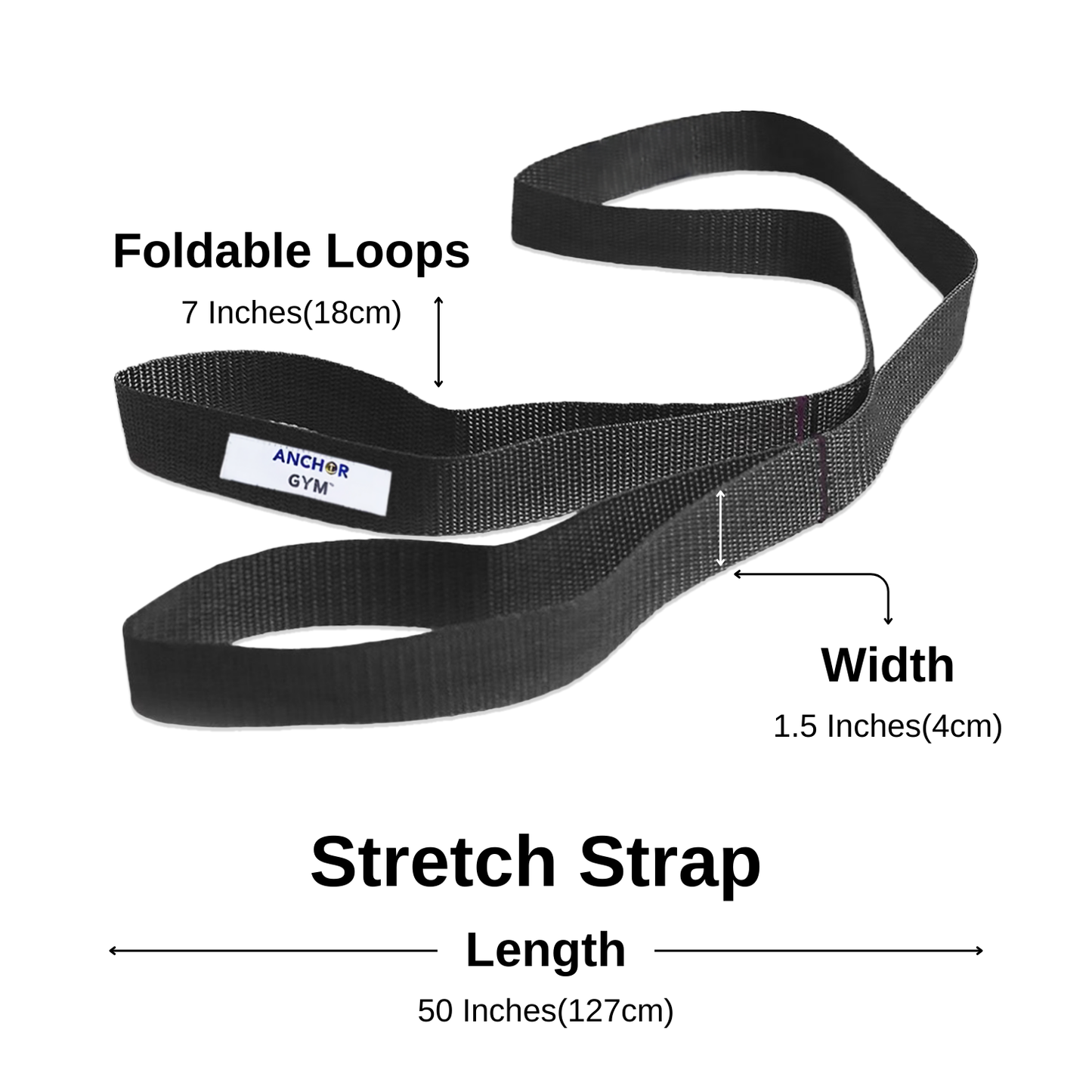 Stretch Strap by Anchor Gym | Essential Tool for Flexibility